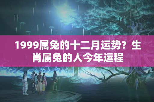 1999属兔的十二月运势？生肖属兔的人今年运程