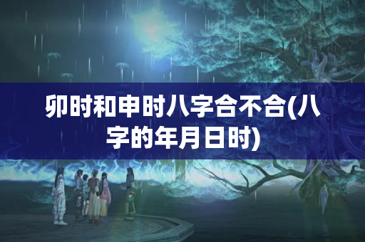 卯时和申时八字合不合(八字的年月日时)