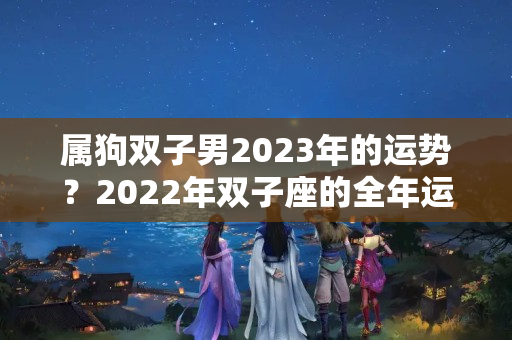 属狗双子男2023年的运势？2022年双子座的全年运势