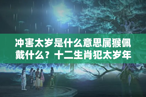 冲害太岁是什么意思属猴佩戴什么？十二生肖犯太岁年份表