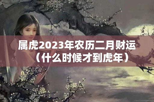 属虎2023年农历二月财运（什么时候才到虎年）