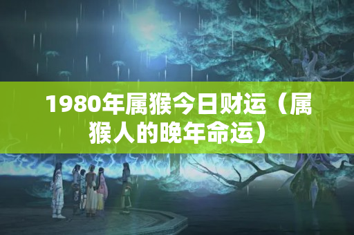 1980年属猴今日财运（属猴人的晚年命运）