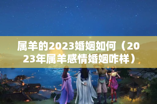 属羊的2023婚姻如何（2023年属羊感情婚姻咋样）