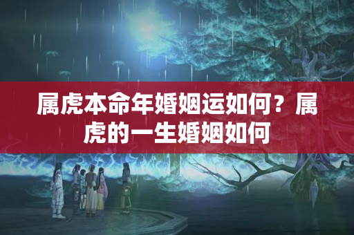 属虎本命年婚姻运如何？属虎的一生婚姻如何