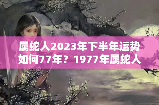 属蛇人2023年下半年运势如何77年？1977年属蛇人2023年的财运