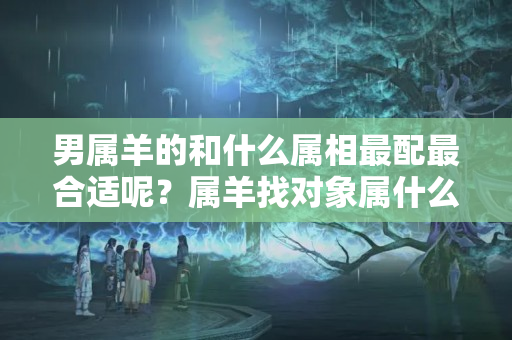 男属羊的和什么属相最配最合适呢？属羊找对象属什么合适