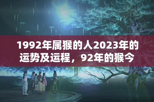 1992年属猴的人2023年的运势及运程，92年的猴今年的运气怎么样