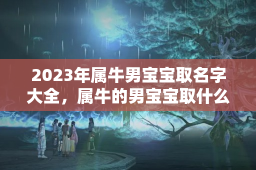 2023年属牛男宝宝取名字大全，属牛的男宝宝取什么名字好