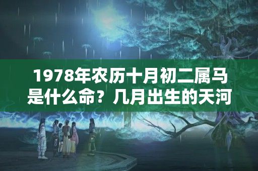 1978年农历十月初二属马是什么命？几月出生的天河水最好