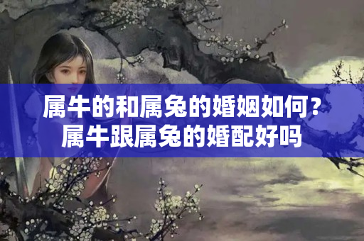 属牛的和属兔的婚姻如何？属牛跟属兔的婚配好吗