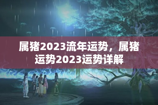 属猪2023流年运势，属猪运势2023运势详解