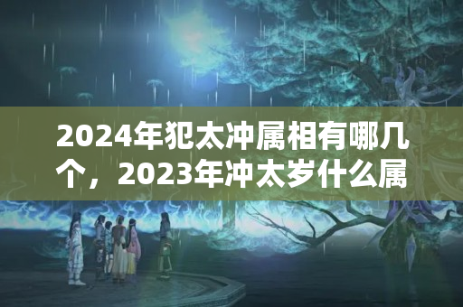 2024年犯太冲属相有哪几个，2023年冲太岁什么属相