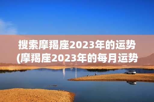 搜索摩羯座2023年的运势(摩羯座2023年的每月运势如何)