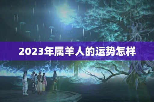 2023年属羊人的运势怎样