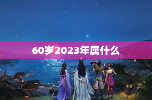 60岁2023年属什么