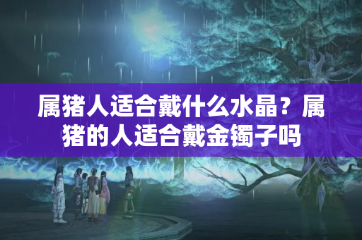 属猪人适合戴什么水晶？属猪的人适合戴金镯子吗