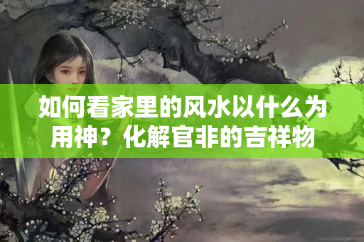 如何看家里的风水以什么为用神？化解官非的吉祥物