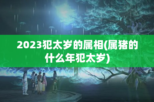 2023犯太岁的属相(属猪的什么年犯太岁)