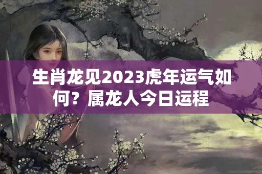 生肖龙见2023虎年运气如何？属龙人今日运程