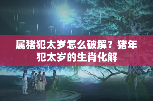 属猪犯太岁怎么破解？猪年犯太岁的生肖化解