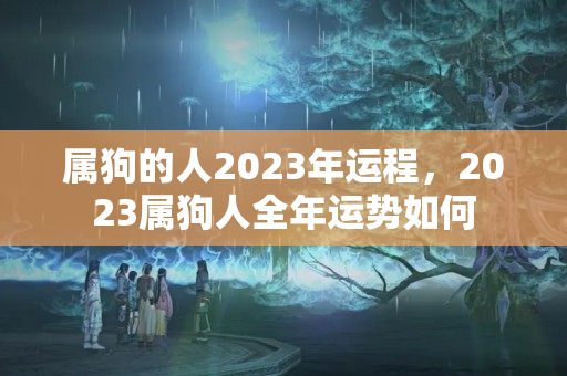 属狗的人2023年运程，2023属狗人全年运势如何