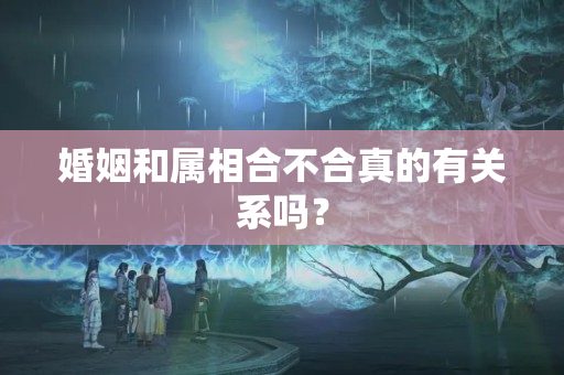 婚姻和属相合不合真的有关系吗？