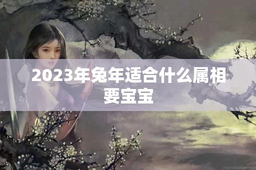 2023年兔年适合什么属相要宝宝