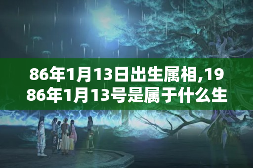 86年1月13日出生属相,1986年1月13号是属于什么生肖