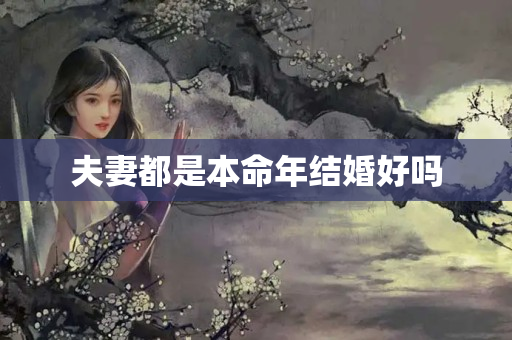 夫妻都是本命年结婚好吗