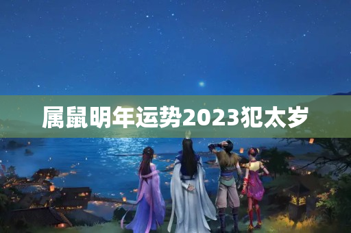 属鼠明年运势2023犯太岁