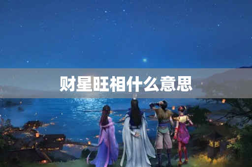 财星旺相什么意思