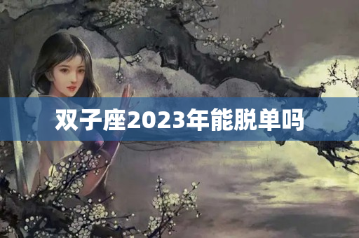 双子座2023年能脱单吗