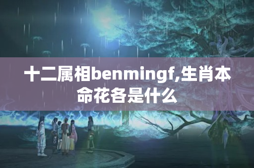 十二属相benmingf,生肖本命花各是什么