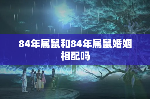 84年属鼠和84年属鼠婚姻相配吗