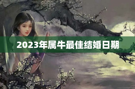 2023年属牛最佳结婚日期