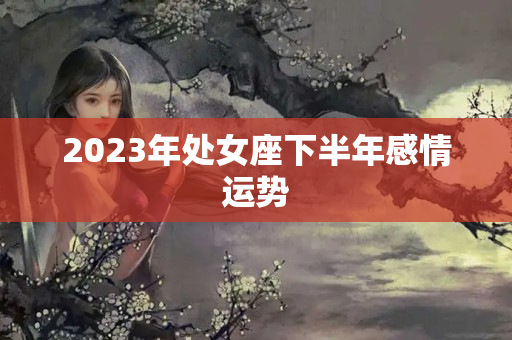 2023年处女座下半年感情运势