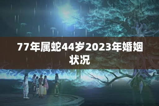 77年属蛇44岁2023年婚姻状况