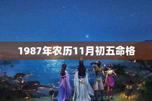 1987年农历11月初五命格