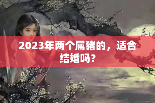 2023年两个属猪的，适合结婚吗？