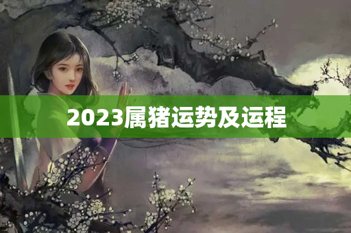 2023属猪运势及运程