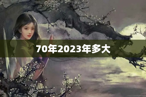 70年2023年多大