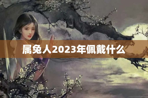 属兔人2023年佩戴什么