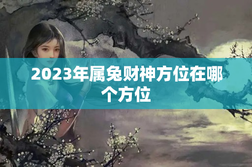 2023年属兔财神方位在哪个方位