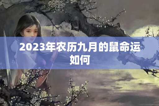 2023年农历九月的鼠命运如何