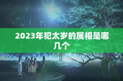 2023年犯太岁的属相是哪几个