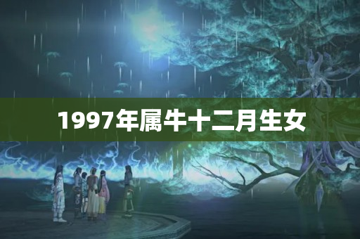 1997年属牛十二月生女