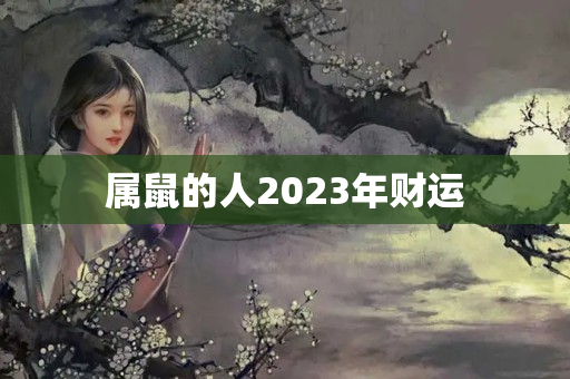 属鼠的人2023年财运