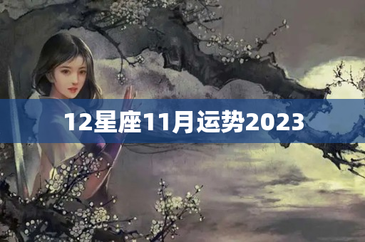 12星座11月运势2023