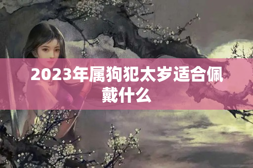 2023年属狗犯太岁适合佩戴什么