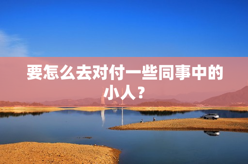 要怎么去对付一些同事中的小人？